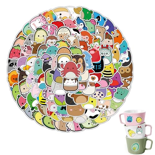 CXNXFD Kawaii Tier-Sticker Set, 100 Stück niedliche Tier-Ei-Aufkleber für Aufkleber, Kawaii-Aufkleber, Cartoon-Laptop, wasserfest, Vinyl-Aufkleber für DIY, Basteln, Flaschen, Handy, Skateboard CXNXFD Kawaii Tier-Sticker Set, 100 Stück niedliche Tier-Ei-Aufkleber für Aufkleber, Kawaii-Aufkleber, Cartoon-Laptop, wasserfest, Vinyl-Aufkleber für DIY, Basteln, Flaschen, Handy, Skateboard von CXNXFD
