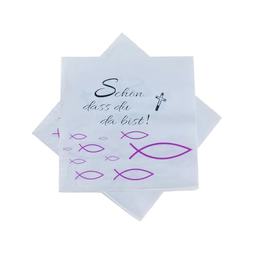 CXNXFD Servietten Fisch Rosa,32 Stück Servietten Taufe Mädchen,Kommunion Deko,Serviette Taufe Dekoration Tischdekoration,33x33 cm CXNXFD Servietten Fisch Rosa,32 Stück Servietten Taufe Mädchen,Kommunion Deko,Serviette Taufe Dekoration Tischdekoration,33x33 cm von CXNXFD