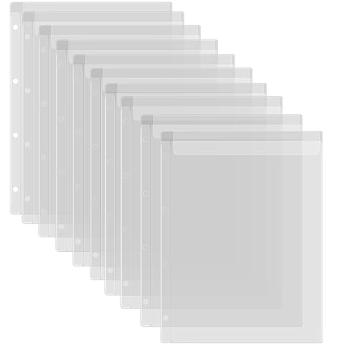 10 Blatt Binder Taschen Einlagen mit einer Tasche, A4 Größe, 4 Löcher, Ordner für Stanzformen und Briefmarken, wasserdicht, transparent, PVC-Schutzbeutel für Stanzformen, Schablonen, Album, Stempel, 10 Blatt Binder Taschen Einlagen mit einer Tasche, A4 Größe, 4 Löcher, Ordner für Stanzformen und Briefmarken, wasserdicht, transparent, PVC-Schutzbeutel für Stanzformen, Schablonen, Album, Stempel, von CYFUN DESIGN