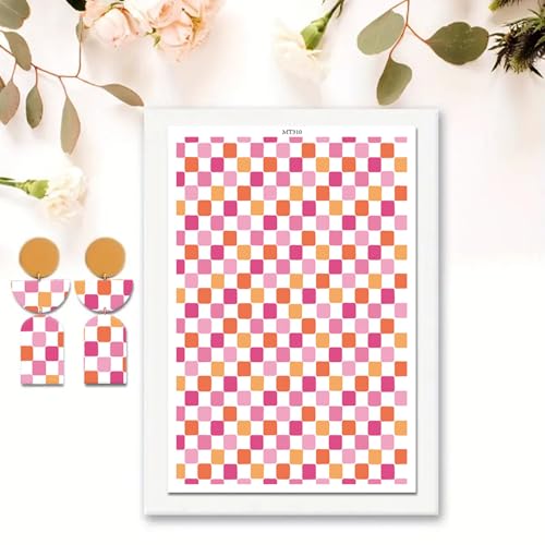 10 Stück Ton-Transferpapier für Bastelarbeiten, kleine quadratische Wasser-Polymer-Ton-Transferpapierbögen für Modelliermasse, Schmuck, Ohrringe, 14 x 8 cm 10 Stück Ton-Transferpapier für Bastelarbeiten, kleine quadratische Wasser-Polymer-Ton-Transferpapierbögen für Modelliermasse, Schmuck, Ohrringe, 14 x 8 cm von CYFUN DESIGN