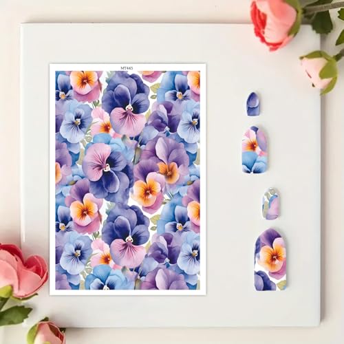 10 x Blumen-Ton-Transferpapier für DIY-Ohrringe, lila und blaue blühende Blumen, wasserlösliche Einweg-Ton-Transferblätter für DIY-Schmuckherstellung, Bastelbedarf, langlebige Tinte, 14 x 8 cm 10 x Blumen-Ton-Transferpapier für DIY-Ohrringe, lila und blaue blühende Blumen, wasserlösliche Einweg-Ton-Transferblätter für DIY-Schmuckherstellung, Bastelbedarf, langlebige Tinte, 14 x 8 cm von CYFUN DESIGN