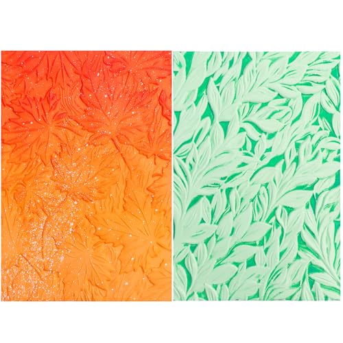 2 Stück 3D-Prägeschablone für Kartenherstellung Herbstthema Ahornblätter Texturen Eindrücke Hintergrund Kunststoff Prägeschablone Vorlage für DIY Scrapbooking und andere Papierhandwerk Kunst Handwerk 2 Stück 3D-Prägeschablone für Kartenherstellung Herbstthema Ahornblätter Texturen Eindrücke Hintergrund Kunststoff Prägeschablone Vorlage für DIY Scrapbooking und andere Papierhandwerk Kunst Handwerk von CYFUN DESIGN