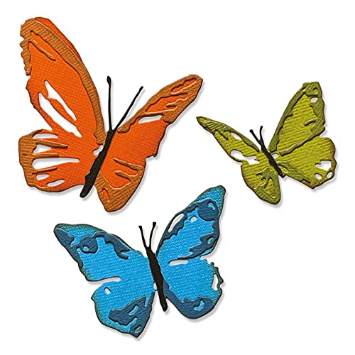 3 Stück Schmetterlinge Stanzformen für Kartenherstellung DIY Scrapbooking Insekt Schmetterling Metall Stanzformen für Papier Handwerk Kunst Handwerk Scrapbooking Zubehör Metall Stanzschablone von CYFUN DESIGN