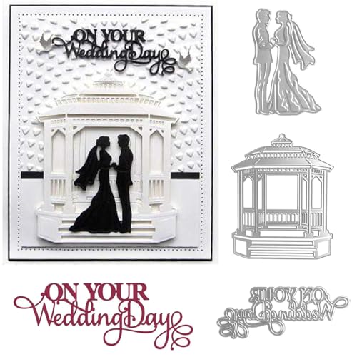 3 x Hochzeitsschablonen für Kartenherstellung, Braut und Bräutigam, Metall-Stanzformen für Bastelarbeiten, Scrapbooking, Papierbasteln, Handarbeiten, Hochzeitstag, Alphabete, Hochzeitsdekoration, 3 3 x Hochzeitsschablonen für Kartenherstellung, Braut und Bräutigam, Metall-Stanzformen für Bastelarbeiten, Scrapbooking, Papierbasteln, Handarbeiten, Hochzeitstag, Alphabete, Hochzeitsdekoration, 3 von CYFUN DESIGN