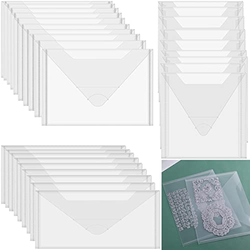 30 Stück Stempel&Stanzformen,Aufbewahrungstaschen, wiederverschließbar, Kunststoff, tabile Aufbewahrungsumschläge für Stanzformen,Briefmarken,handgefertigt Umschläge,Organizer,3 verschiedene Größen 30 Stück Stempel&Stanzformen,Aufbewahrungstaschen, wiederverschließbar, Kunststoff, tabile Aufbewahrungsumschläge für Stanzformen,Briefmarken,handgefertigt Umschläge,Organizer,3 verschiedene Größen von CYFUN DESIGN