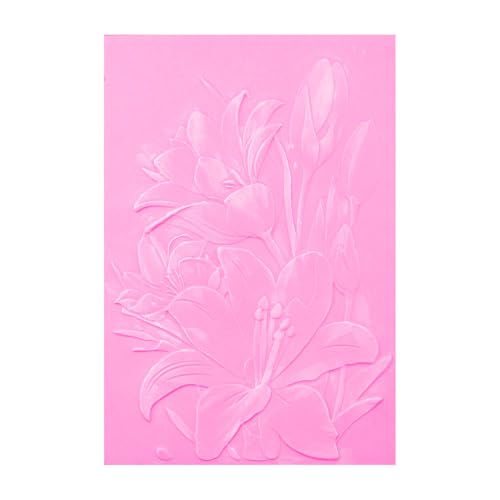 3D-Prägeschablone für Kartenherstellung, Lilien-Blumenhintergrund, Kunststoff-Prägeschablone für DIY, Scrapbooking, Lilienblumen, Hintergrundabdeckung, Vorlage für Muttertag, Valentinstag 3D-Prägeschablone für Kartenherstellung, Lilien-Blumenhintergrund, Kunststoff-Prägeschablone für DIY, Scrapbooking, Lilienblumen, Hintergrundabdeckung, Vorlage für Muttertag, Valentinstag von CYFUN DESIGN