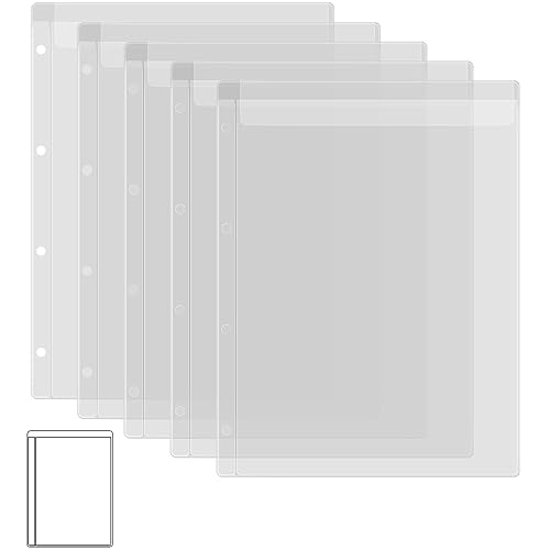 5 Blatt Binder Taschen Einlagen mit einer Tasche, A4 Größe, 4 Löcher, Ordner für Stanzformen und Briefmarken, wasserdichte PVC-Schutzbeutel für Stanzformen, Schablonen, Alben, Stempel, Basteln, 5 Blatt Binder Taschen Einlagen mit einer Tasche, A4 Größe, 4 Löcher, Ordner für Stanzformen und Briefmarken, wasserdichte PVC-Schutzbeutel für Stanzformen, Schablonen, Alben, Stempel, Basteln, von CYFUN DESIGN