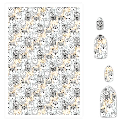 CYFUN DESIGN Transferpapier mit niedlicher Eulen-Motiv, 10 Stück, Wassertransferblätter für Polymerton, Tier-Ton, Transferpapier für Bastelarbeiten, Kunst, Schmuck, Ohrringe, Bastelbedarf, 14 x 8 cm CYFUN DESIGN Transferpapier mit niedlicher Eulen-Motiv, 10 Stück, Wassertransferblätter für Polymerton, Tier-Ton, Transferpapier für Bastelarbeiten, Kunst, Schmuck, Ohrringe, Bastelbedarf, 14 x 8 cm von CYFUN DESIGN