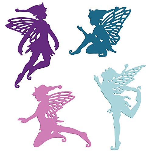 Fairy Maiden Metall-Stanzschablonen für Kartenherstellung,schönes tanzendes Mädchen, Schmetterlingsflügel, Stanzformen für Scrapbooking, Papierbasteln, Prägeschablonen, Handamde Basteln von CYFUN DESIGN