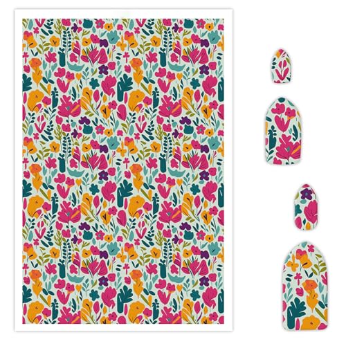Florales Transferpapier für Polymerton, 10 Stück Wassertransferblätter für Polymerton, niedliches buntes Blüten-Ton-Transferpapier für Bastelarbeiten, Kunst, Schmuck, Ohrringe, Bastelbedarf, 14 x 8 cm Florales Transferpapier für Polymerton, 10 Stück Wassertransferblätter für Polymerton, niedliches buntes Blüten-Ton-Transferpapier für Bastelarbeiten, Kunst, Schmuck, Ohrringe, Bastelbedarf, 14 x 8 cm von CYFUN DESIGN