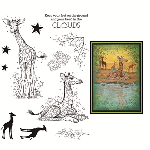 Giraffen Stempel für Kartenherstellung Sterne Wolken Transparent Silikon Siegel Stempel für Papier Basteln Schlüssel Ihre Füße auf dem Boden Wörter Klarer Gummistempel Handgemacht Basteln Giraffen Stempel für Kartenherstellung Sterne Wolken Transparent Silikon Siegel Stempel für Papier Basteln Schlüssel Ihre Füße auf dem Boden Wörter Klarer Gummistempel Handgemacht Basteln von CYFUN DESIGN