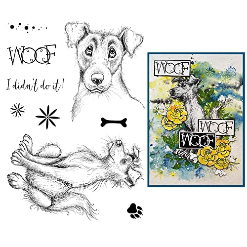 Hunde-Stempel für Kartengestaltung, DIY, Scrapbooking, Woof I Didn't Do It, Knochen, transparent, Silikon-Siegel, Stempel, für Papier, Basteln, Kunst, Scrapbooking, Zubehör, Tiere, klare Gummistempel Hunde-Stempel für Kartengestaltung, DIY, Scrapbooking, Woof I Didn't Do It, Knochen, transparent, Silikon-Siegel, Stempel, für Papier, Basteln, Kunst, Scrapbooking, Zubehör, Tiere, klare Gummistempel von CYFUN DESIGN