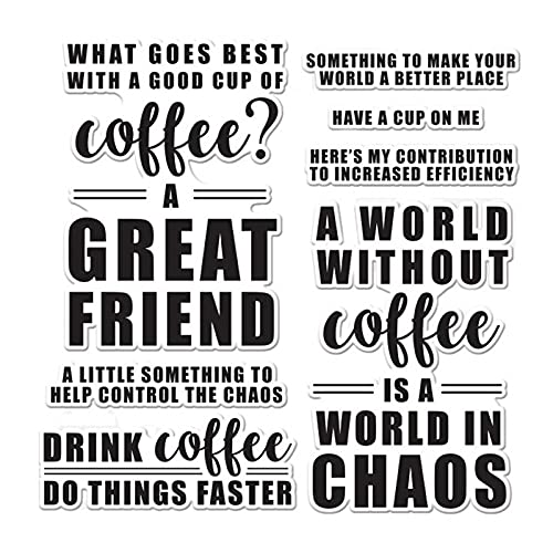 Kaffee Alphabete Briefmarken für die Kartenherstellung Getränke Kaffee Dinge schneller machen Worte Transparente Silikonsiegelstempel für Papierhandwerk Kunsthandwerk Kunstbedarf Sammelalbum Kaffee Alphabete Briefmarken für die Kartenherstellung Getränke Kaffee Dinge schneller machen Worte Transparente Silikonsiegelstempel für Papierhandwerk Kunsthandwerk Kunstbedarf Sammelalbum von CYFUN DESIGN