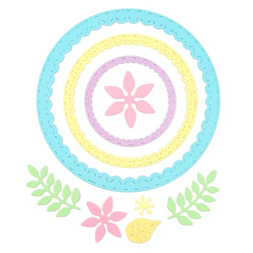 Kreisförmige Metall-Stanzformen für Kartenherstellung, DIY, Scrapbooking, Nesting, Grundrahmen, Blätter, Stanzformen für Bastelarbeiten, Papierbasteln, Handarbeit, Kunstbedarf, große Größe 17,5 x 22,2 Kreisförmige Metall-Stanzformen für Kartenherstellung, DIY, Scrapbooking, Nesting, Grundrahmen, Blätter, Stanzformen für Bastelarbeiten, Papierbasteln, Handarbeit, Kunstbedarf, große Größe 17,5 x 22,2 von CYFUN DESIGN