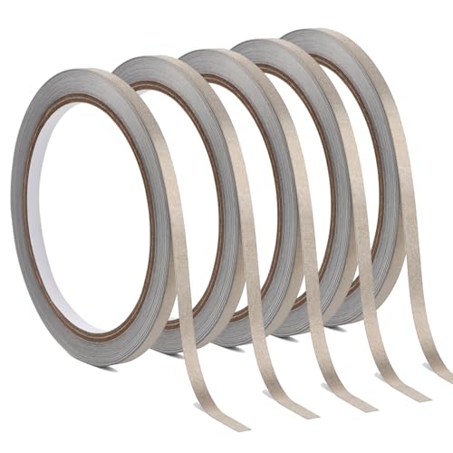 Leitfähiges Gewebe-Klebeband, 5 mm x 10 m, Klebeband für Papierschaltungen, Bastelkreise, Kunsthandwerk, DIY, Scrapbooking, Projekte, Werkzeuge, 5 Stück von CYFUN DESIGN