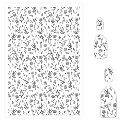 Libellen-Transferpapier für Polymerton, 10 Stück Wassertransferblätter für Polymerton, Libellen und Blatt-Ton, Transferpapier für DIY-Kunst, Schmuck, Ohrringe, Bastelbedarf, 14 x 8 cm Libellen-Transferpapier für Polymerton, 10 Stück Wassertransferblätter für Polymerton, Libellen und Blatt-Ton, Transferpapier für DIY-Kunst, Schmuck, Ohrringe, Bastelbedarf, 14 x 8 cm von CYFUN DESIGN
