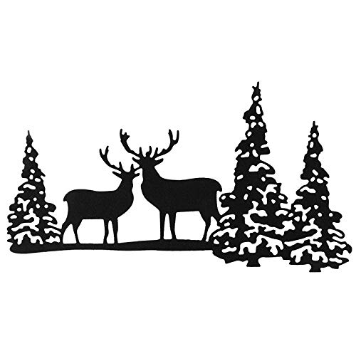 Metall-Stanzformen für Weihnachten Hirsche und Bäume für Kartenherstellung DIY Scrapbooking Stanzschablone Stanzschablone, Stanzschablone, Papie von CYFUN DESIGN