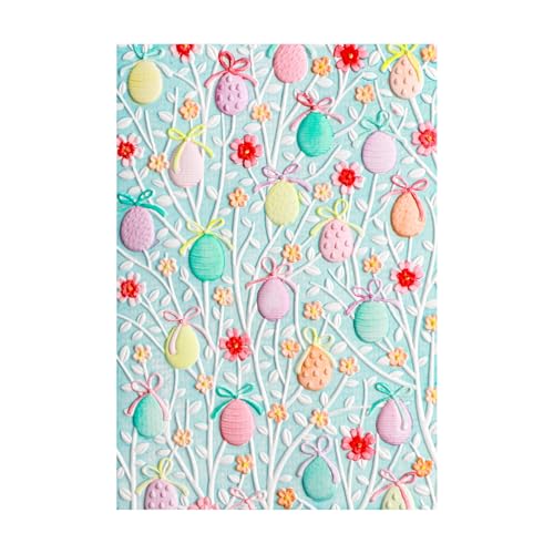 CYFUN DESIGN Ostereier 3D-Prägeschablone für Kartenherstellung, Osterstrukturierter Kunststoff, Prägeschablone für DIY, Scrapbooking, Papierbasteln, Handarbeit, Scrapbooking, Kartendekoration CYFUN DESIGN Ostereier 3D-Prägeschablone für Kartenherstellung, Osterstrukturierter Kunststoff, Prägeschablone für DIY, Scrapbooking, Papierbasteln, Handarbeit, Scrapbooking, Kartendekoration von CYFUN DESIGN