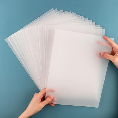 Pergamentpapier, 150 Stück, mattiert, glatt, 21,6 x 27,9 cm, 93 g/m², durchscheinendes Papier, Transparentpapier, Pergamentpapier für Bastelarbeiten, Zeichnen, Karten-Overlays, Einladungsumschlag, von CYFUN DESIGN