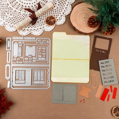 Postale Stanzschablonen für Kartenherstellung, Scrapbooking, Metall-Stanzformen für Papierbasteln, Handarbeit, Scrapbooking, Zubehör, Prägeschablone, Stanzschablone von CYFUN DESIGN