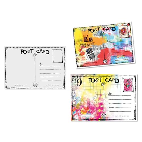 Postkartenstempel für Kartenherstellung, Post, transparente Silikondichtung, Stempel, Stempel für Papierbasteln, Handarbeit, Scrapbooking, Zubehör, transparente Stempel für Kunst, Handwerk, von CYFUN DESIGN