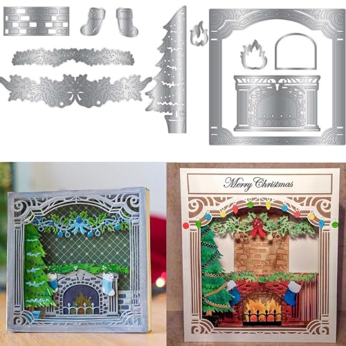 Stanzschablonen für Kartenherstellung, Scrapbooking, Weihnachten, Metall-Stanzformen für Papierbasteln, Weihnachtsblätter, Socken, Bäume, Metall-Stanzschablonen, Kunst, Handwerk, Scrapbooking-Zubehör Stanzschablonen für Kartenherstellung, Scrapbooking, Weihnachten, Metall-Stanzformen für Papierbasteln, Weihnachtsblätter, Socken, Bäume, Metall-Stanzschablonen, Kunst, Handwerk, Scrapbooking-Zubehör von CYFUN DESIGN