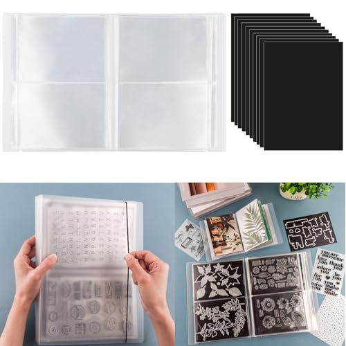 Stempel- und Stanzschablonen-Aufbewahrungstasche und magnetische Gummibögen, Aufbewahrungs-Set für die Aufbewahrung, Stanzen, DIY, Scrapbooking, große transparente Aufkleber, Fotoalbum, Stempel und Stempel- und Stanzschablonen-Aufbewahrungstasche und magnetische Gummibögen, Aufbewahrungs-Set für die Aufbewahrung, Stanzen, DIY, Scrapbooking, große transparente Aufkleber, Fotoalbum, Stempel und von CYFUN DESIGN