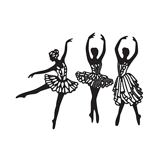 Tanzende Mädchen Stanzformen für die Kartenherstellung Ballett Mädchen Metall Stanzformen für DIY Scrapbooking Papier Crafting Arts Crafts Prägeschablone Stanzformen Stanzschablone Formen von CYFUN DESIGN