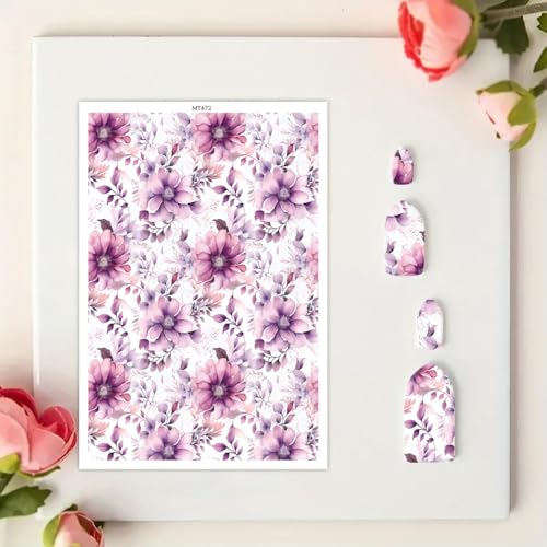 Transferpapier für Bastelarbeiten, lila Blumen, magisches Wasser, Polymerton, Transferpapier für Modelliermasse, Schmuck, Ohrringe, 10 Stück Transferpapier für Bastelarbeiten, lila Blumen, magisches Wasser, Polymerton, Transferpapier für Modelliermasse, Schmuck, Ohrringe, 10 Stück von CYFUN DESIGN