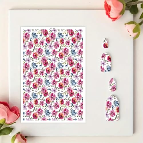 Transferpapier für Bastelarbeiten, schöne Blüten, Wasser-Polymer-Ton, Transferpapier für Modelliermasse, Schmuck, Ohrringe, 10 Stück Transferpapier für Bastelarbeiten, schöne Blüten, Wasser-Polymer-Ton, Transferpapier für Modelliermasse, Schmuck, Ohrringe, 10 Stück von CYFUN DESIGN