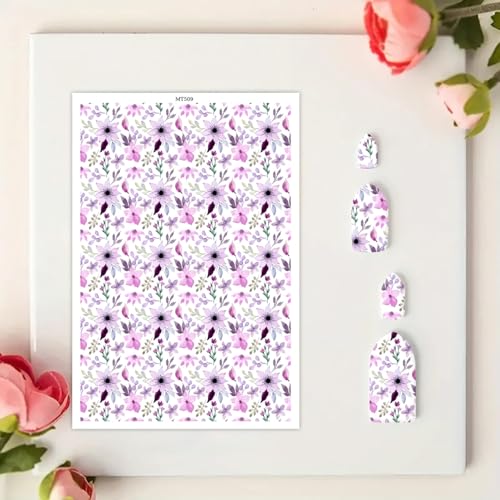 Transferpapier für Bastelarbeiten, schöne violette Blumen, Wasser-Polymer-Ton, Transferpapier für Modelliermasse, Schmuck, Ohrringe, 10 Stück Transferpapier für Bastelarbeiten, schöne violette Blumen, Wasser-Polymer-Ton, Transferpapier für Modelliermasse, Schmuck, Ohrringe, 10 Stück von CYFUN DESIGN
