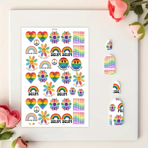 Transferpapier für Bastelarbeiten, süßes Regenbogen-Lächeln, magisches Wasser, Polymer-Ton, Transferpapier für Polymerton, Schmuck, Ohrringe, 10 Stück Transferpapier für Bastelarbeiten, süßes Regenbogen-Lächeln, magisches Wasser, Polymer-Ton, Transferpapier für Polymerton, Schmuck, Ohrringe, 10 Stück von CYFUN DESIGN