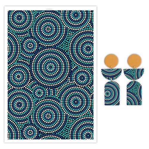 Transferpapier für Polymer-Ton, Spiralform, abstraktes Muster, wasserlöslich, Einweg-Ton-Transferblätter zum Basteln von weichen Keramik-Ohrringen, Schmuck und Modelliermassen, DIY, 10 Stück Transferpapier für Polymer-Ton, Spiralform, abstraktes Muster, wasserlöslich, Einweg-Ton-Transferblätter zum Basteln von weichen Keramik-Ohrringen, Schmuck und Modelliermassen, DIY, 10 Stück von CYFUN DESIGN