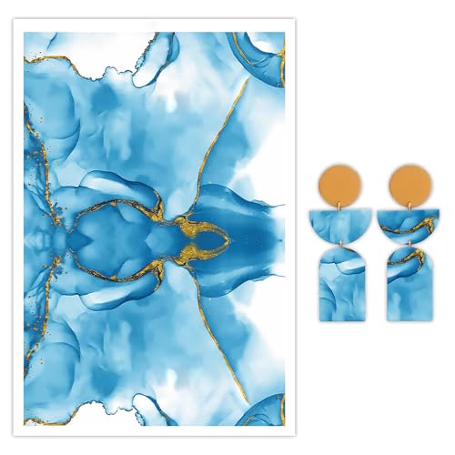 Transferpapier für Polymer-Ton, doppelseitig, Einweg-Ton-Transferblätter für DIY-Schmuckherstellung, Bastelbedarf, lebendige Druckqualität, 10 Blatt Transferpapier für Polymer-Ton, doppelseitig, Einweg-Ton-Transferblätter für DIY-Schmuckherstellung, Bastelbedarf, lebendige Druckqualität, 10 Blatt von CYFUN DESIGN