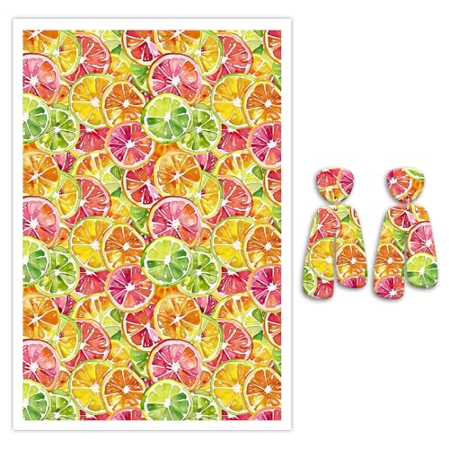 Transferpapier für Polymerton, Zitrone, Orange, Grapefruit, Limettenscheiben, Polymer-Ton, Transferblätter, wasserlösliches Transferpapier, Polymer-Ton für Bastelarbeiten, Kunst, Schmuck, Ohrringe, 14 Transferpapier für Polymerton, Zitrone, Orange, Grapefruit, Limettenscheiben, Polymer-Ton, Transferblätter, wasserlösliches Transferpapier, Polymer-Ton für Bastelarbeiten, Kunst, Schmuck, Ohrringe, 14 von CYFUN DESIGN