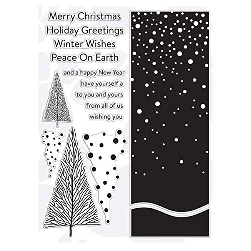 Transparentes Silikon-Stempel-Set mit Weihnachtsbaum-Muster, für Kartenherstellung, DIY, Scrapbooking, Handarbeit, Fotoalbum, Dekoration, Prägeschablone, DIY-Siegel Transparentes Silikon-Stempel-Set mit Weihnachtsbaum-Muster, für Kartenherstellung, DIY, Scrapbooking, Handarbeit, Fotoalbum, Dekoration, Prägeschablone, DIY-Siegel von CYFUN DESIGN