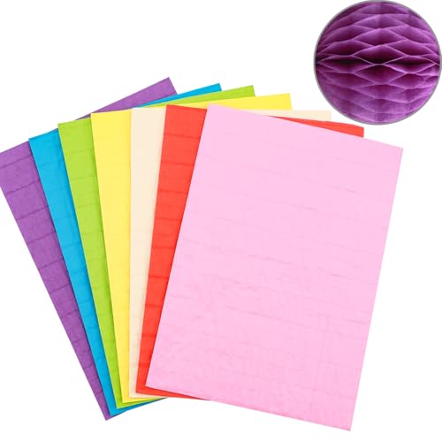 Wabenpapier-Bastelblöcke für 3D-Bastelarbeiten und Pop-Up-Karten, Wabenpapier für Kartenherstellung, DIY, Scrapbooking, Kunstbedarf, 30 Schichten Mini-Klebelinie, verschiedene Farben (21,1 x 14,7 cm) Wabenpapier-Bastelblöcke für 3D-Bastelarbeiten und Pop-Up-Karten, Wabenpapier für Kartenherstellung, DIY, Scrapbooking, Kunstbedarf, 30 Schichten Mini-Klebelinie, verschiedene Farben (21,1 x 14,7 cm) von CYFUN DESIGN
