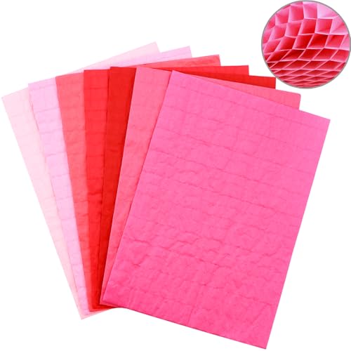 Wabenpapier-Bastelblöcke für DIY-3D-Bastel- und Pop-Up-Karten, 21,1 x 14,7 cm, Wabenpapier-Block für Kartenherstellung, Verzierungen, Kunstbedarf, 30 Schichten Mini-Klebelinie, verschiedene Farben, 7 Wabenpapier-Bastelblöcke für DIY-3D-Bastel- und Pop-Up-Karten, 21,1 x 14,7 cm, Wabenpapier-Block für Kartenherstellung, Verzierungen, Kunstbedarf, 30 Schichten Mini-Klebelinie, verschiedene Farben, 7 von CYFUN DESIGN