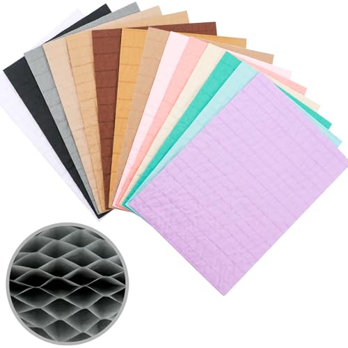 Wabenpapier-Bastelblöcke für DIY-3D-Bastel- und Pop-Up-Karten, 21,1 x 14,7 cm, Wabenpapier-Block für Kartenherstellung, Verzierungen, Kunstbedarf, 30 Schichten Mini-Klebelinie, verschiedene Farben, 14 Wabenpapier-Bastelblöcke für DIY-3D-Bastel- und Pop-Up-Karten, 21,1 x 14,7 cm, Wabenpapier-Block für Kartenherstellung, Verzierungen, Kunstbedarf, 30 Schichten Mini-Klebelinie, verschiedene Farben, 14 von CYFUN DESIGN