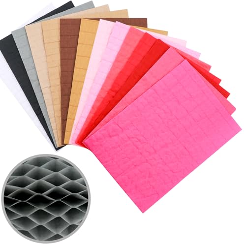 Wabenpapier-Bastelblöcke für DIY-3D-Bastel- und Pop-Up-Karten, 21,1 x 14,7 cm, Wabenpapier für Kartenherstellung, Verzierungen, Kunstbedarf, Mini-Klebelinie, 30 Schichten, verschiedene Farben, 14 Wabenpapier-Bastelblöcke für DIY-3D-Bastel- und Pop-Up-Karten, 21,1 x 14,7 cm, Wabenpapier für Kartenherstellung, Verzierungen, Kunstbedarf, Mini-Klebelinie, 30 Schichten, verschiedene Farben, 14 von CYFUN DESIGN