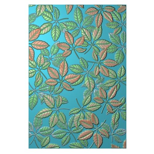 Weihnachts-3D-Prägeschablone für Kartenherstellung, Blatthintergrund, Kunststoff-Prägeschablone für DIY, Scrapbooking, Blatt-Kunststoffvorlage für Papierbasteln, Handarbeit, Scrapbooking, Zubehör, von CYFUN DESIGN