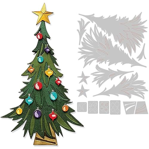 Weihnachtsbaum-Stanzformen für Kartenherstellung, DIY, Scrapbooking, Weihnachtsbäume, Metall-Stanzformen für Papierbasteln, Handarbeit, Scrapbooking, Zubehör, Prägeschablone, Stanzschablonen, Formen, von CYFUN DESIGN