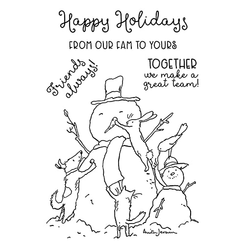 Weihnachtsschablonen und Stempel-Sets für Kartenherstellung, Mäuse machen einen Schneemann glücklich, Hoilday, Alphabete, Metall-Stanzformen und transparente Silikonstempel für Papierbastelarbeiten, Weihnachtsschablonen und Stempel-Sets für Kartenherstellung, Mäuse machen einen Schneemann glücklich, Hoilday, Alphabete, Metall-Stanzformen und transparente Silikonstempel für Papierbastelarbeiten, von CYFUN DESIGN