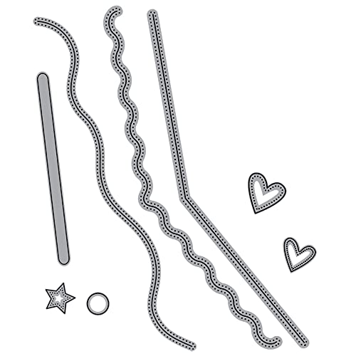 Wellige, schlanke Rand-Stanzformen für Kartengestaltung, Scrapbooking, Kreis, Herzen, Metall-Stanzformen für Papier, Basteln, Kunst, Scrapbooking, Zubehör, Metall-Stanzschablonen, Formen Wellige, schlanke Rand-Stanzformen für Kartengestaltung, Scrapbooking, Kreis, Herzen, Metall-Stanzformen für Papier, Basteln, Kunst, Scrapbooking, Zubehör, Metall-Stanzschablonen, Formen von CYFUN DESIGN