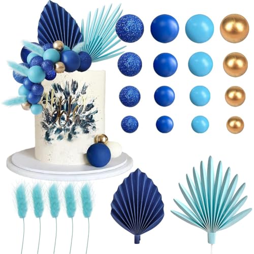 Boho Tortenaufsatz Palmblätter Tortendeko Mini Blau Kugel Kuchen Toppers Deko Torte Kuchendekoration für DIY Geburtstag Party Valentinstag Hochzeit Baby Shower Boho Tortenaufsatz Palmblätter Tortendeko Mini Blau Kugel Kuchen Toppers Deko Torte Kuchendekoration für DIY Geburtstag Party Valentinstag Hochzeit Baby Shower von CYGMRFH