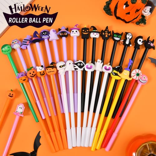 Halloween Stifte Set, 30er Kawaii Kreative Federn, Kinder Bleistifte für Geburtstag Schule Mitgebsel Schulbelohnungen Schreibwaren, 0.5mm Spitze, Geschenk Jungen Mädchen Schreibwaren Halloween Stifte Set, 30er Kawaii Kreative Federn, Kinder Bleistifte für Geburtstag Schule Mitgebsel Schulbelohnungen Schreibwaren, 0.5mm Spitze, Geschenk Jungen Mädchen Schreibwaren von CYGMRFH