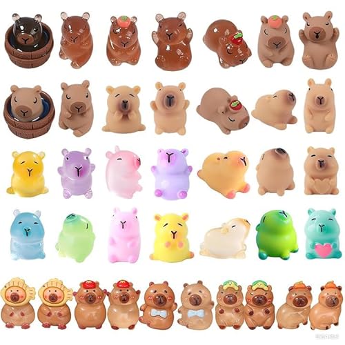 Miniatur Wasserschwein Figuren Set,44 Stück Capybara kleines landschaftsornament,für DIY Garten Puppenhaus Tiere Zubehör Mikrolandschaft Feengarten Kuchen Torten Dekor Miniatur Wasserschwein Figuren Set,44 Stück Capybara kleines landschaftsornament,für DIY Garten Puppenhaus Tiere Zubehör Mikrolandschaft Feengarten Kuchen Torten Dekor von CYGMRFH