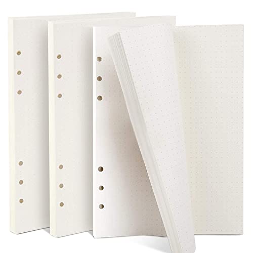 CYH 3 Packungen A5 Gepunktetes Nachfüllpapier, 135 Blätter A5 Papier Blanko Ringbucheinlagen, 6 Löcher Nachfülleinlagen Notizpapier A5 Refill Paper für A5 Notizbuch Skizze Einsätze Tagbuch Malerei CYH 3 Packungen A5 Gepunktetes Nachfüllpapier, 135 Blätter A5 Papier Blanko Ringbucheinlagen, 6 Löcher Nachfülleinlagen Notizpapier A5 Refill Paper für A5 Notizbuch Skizze Einsätze Tagbuch Malerei von CYH