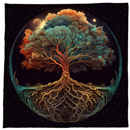 CYILPR Bäume des Altäre Tuch Tarotkarten Tischdecke Wahrsagungskarten Tischdecke Quadratischer Wandteppich Hexereibedarf CYILPR Bäume des Altäre Tuch Tarotkarten Tischdecke Wahrsagungskarten Tischdecke Quadratischer Wandteppich Hexereibedarf von CYILPR