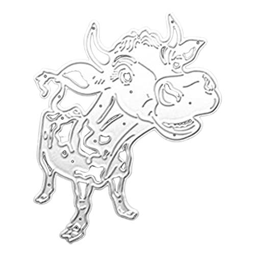 CYILPR Stanzformen aus Metall, schöne Stanzformen mit Viehmotiv, Stempelschablonenform zum Prägen von Scrapbooking Fotoalben CYILPR Stanzformen aus Metall, schöne Stanzformen mit Viehmotiv, Stempelschablonenform zum Prägen von Scrapbooking Fotoalben von CYILPR
